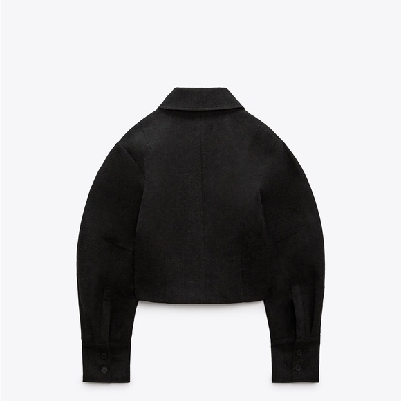 ZARA CROPPED LONG SLEEVE SHIRT - Picture 7 of 9